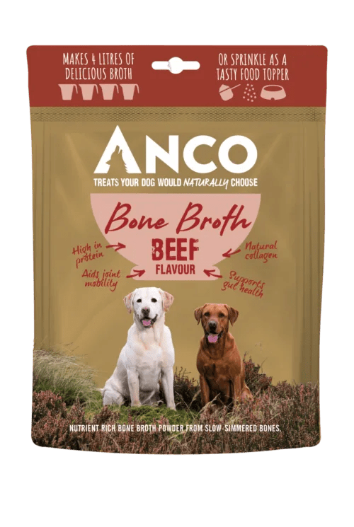 Anco Bone Broth Powder (120g) – Chicken, Beef, Pork or Fish - Wild Paws and Claws