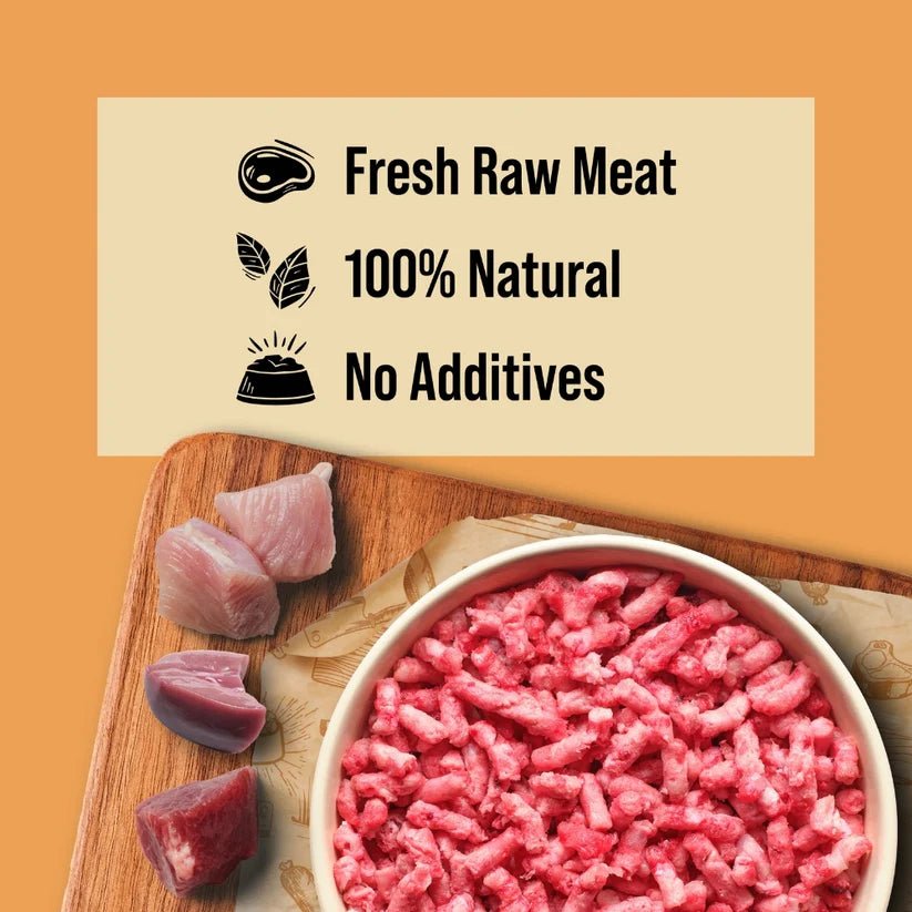Dibo - Turkey, Lamb & Offal - Raw Dog Freeflow 1kg - Wild Paws and Claws
