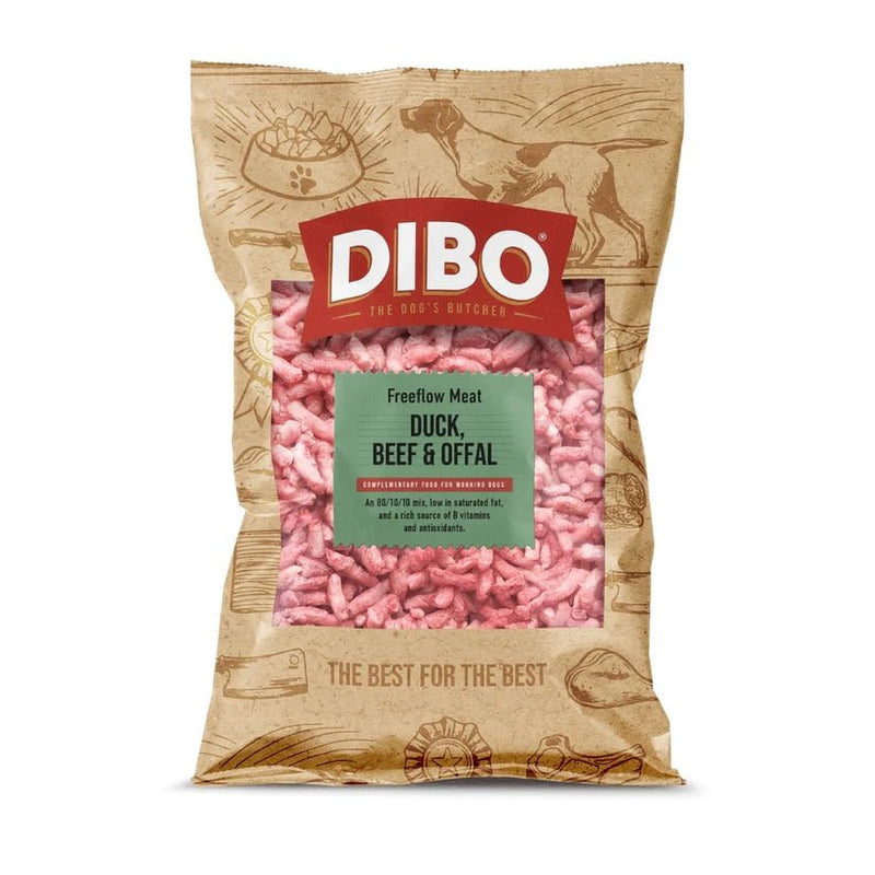 Dibo - Duck, Beef & Offal - Raw Dog Freeflow 1kg - Wild Paws and Claws