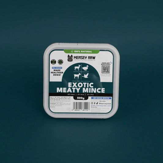 Mersey Raw - Exotic meaty mince - 500g - Wild Paws and Claws