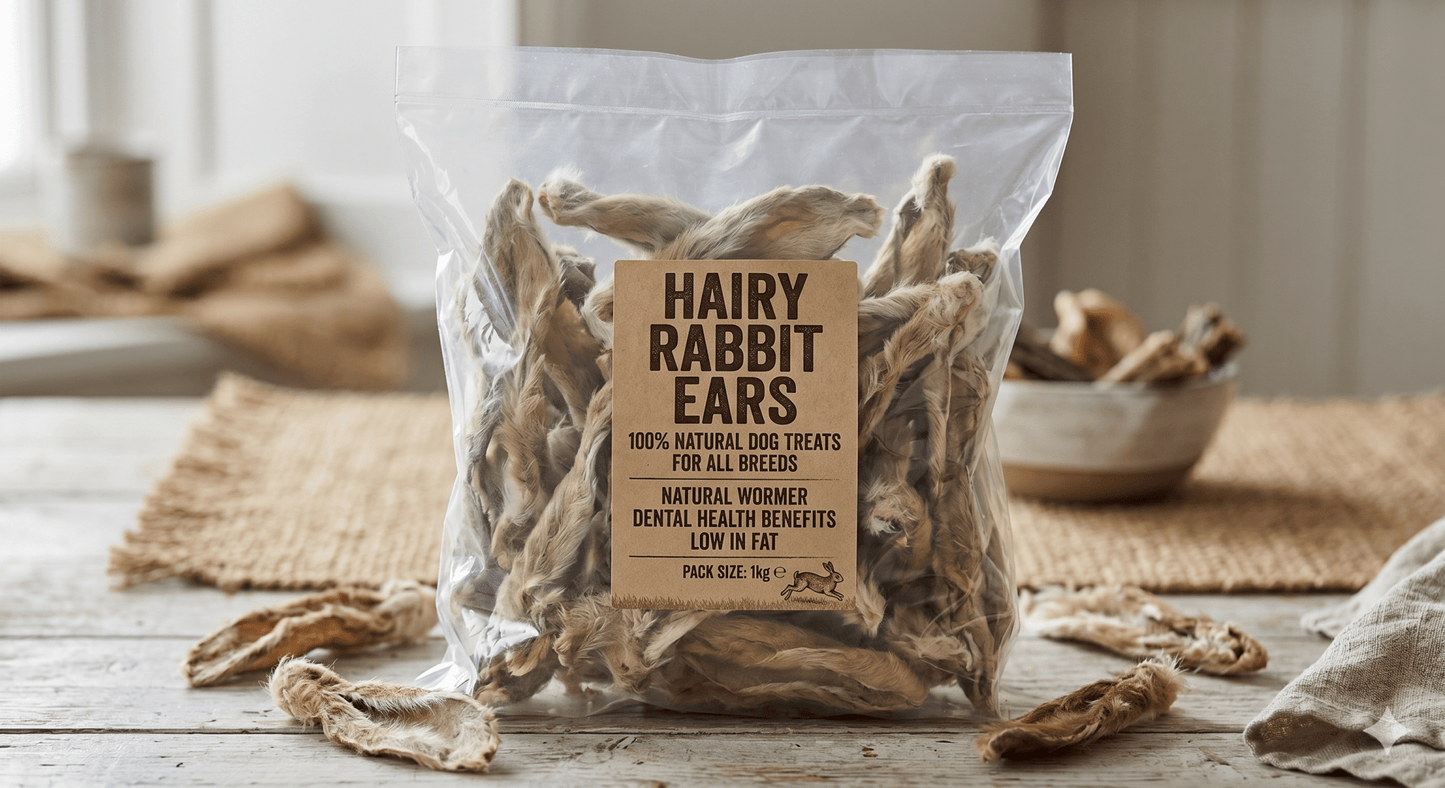 Hairy Rabbit Ears - 1KG - Wild Paws and Claws