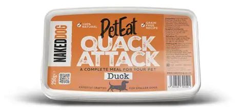 PetEat Quack Attack Duck Raw Dog Food (250g) | Naked Dog - Wild Paws and Claws