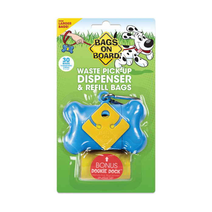 BAGS ON BOARD POOP BAG AND HOLDER - Wild Paws and Claws