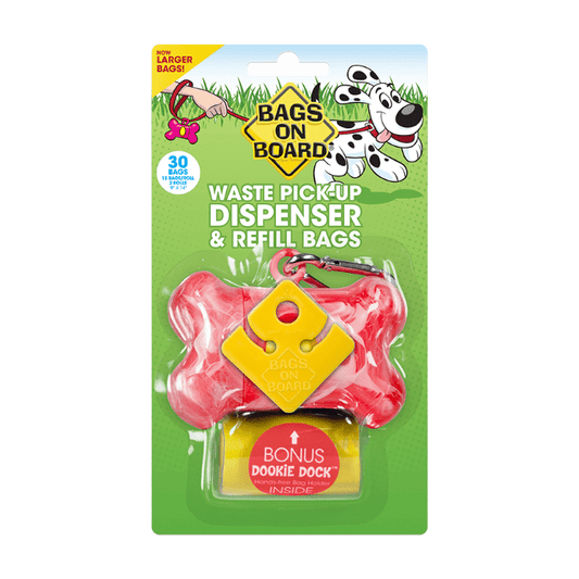 BAGS ON BOARD POOP BAG AND HOLDER - Wild Paws and Claws