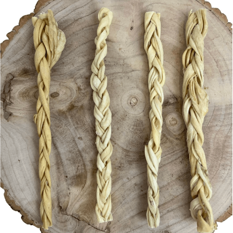 BRAIDED LAMB SKIN - 30CM (per 1) - Wild Paws and Claws