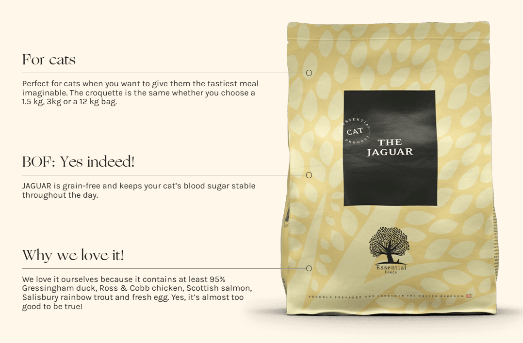 ESSENTIAL THE JAGUAR - 1.5KG CAT FOOD - Wild Paws and Claws
