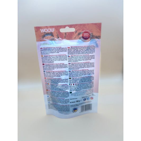WOOLF SOFT BEEF CUBES - Wild Paws and Claws