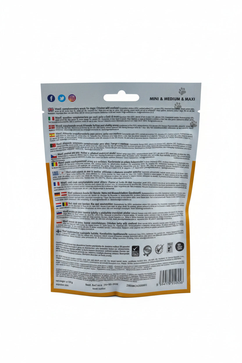 WOOLF CHICKEN AND SEAFOOD TREATS - 100G - Wild Paws and Claws