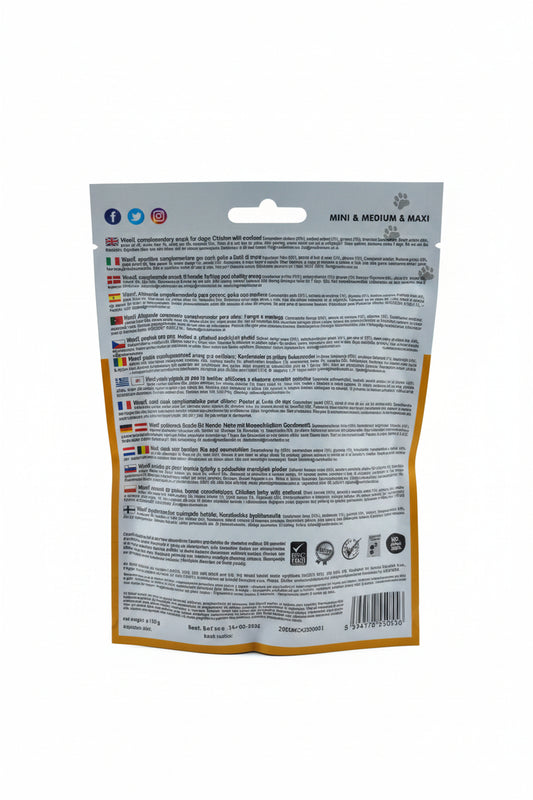 WOOLF CHICKEN AND SEAFOOD TREATS - 100G - Wild Paws and Claws