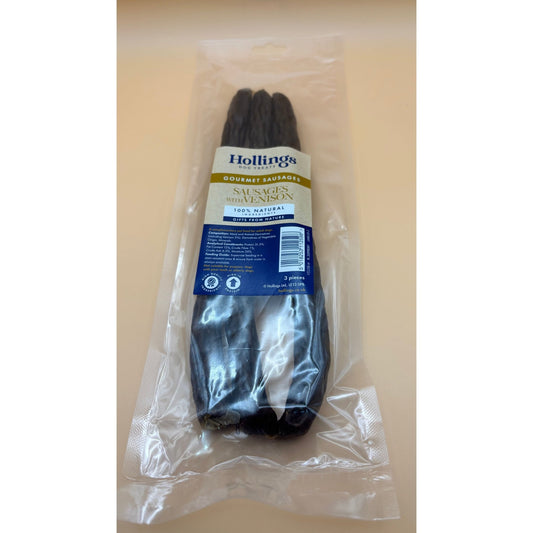 HOLLINGS VENISON SAUSAGES - 3PCS - Wild Paws and Claws