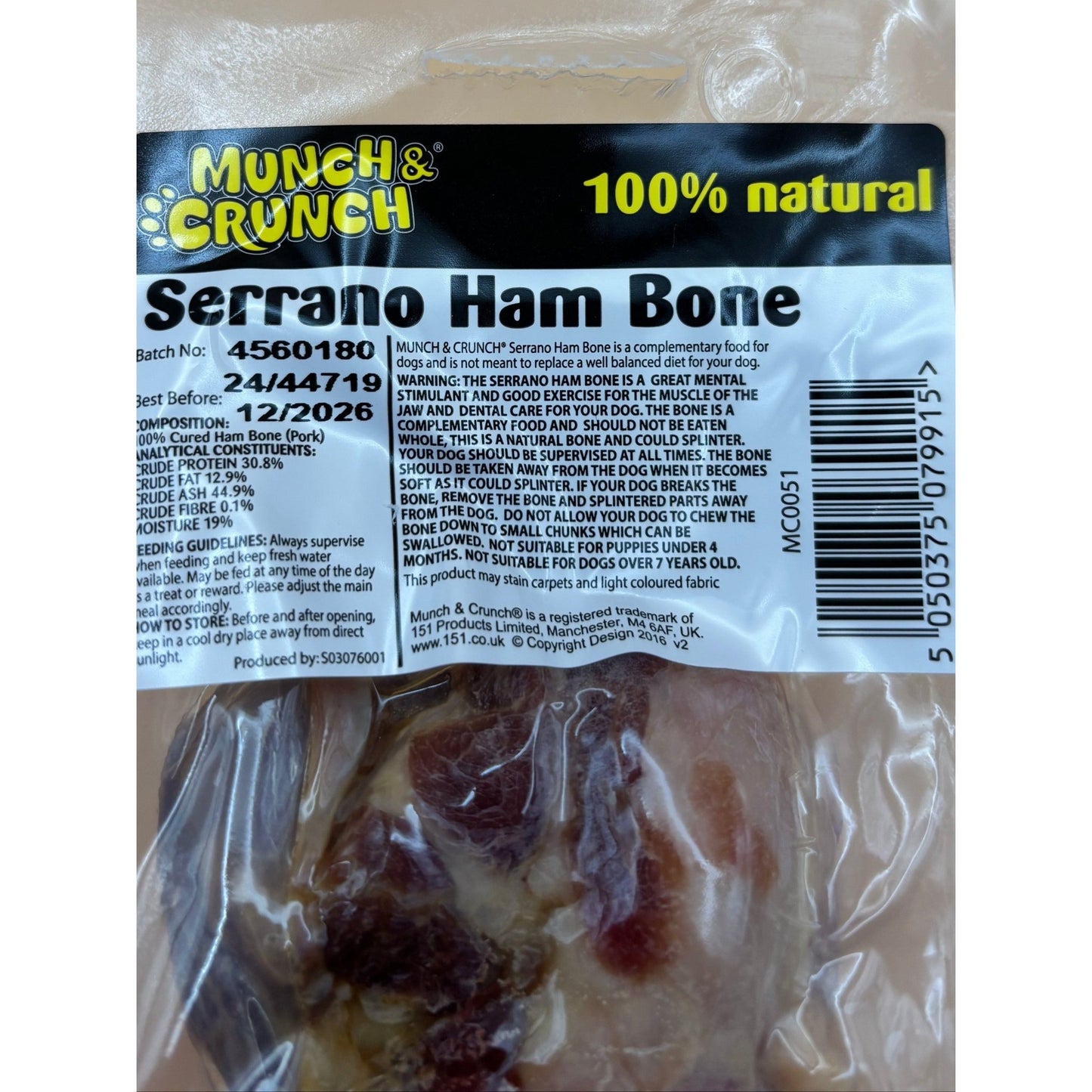 HAM BONE TREAT - Wild Paws and Claws