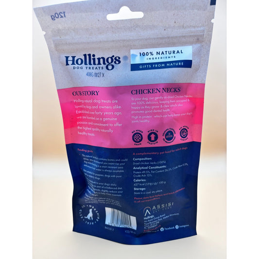 HOLLINGS CHICKEN NECKS 120G - Wild Paws and Claws