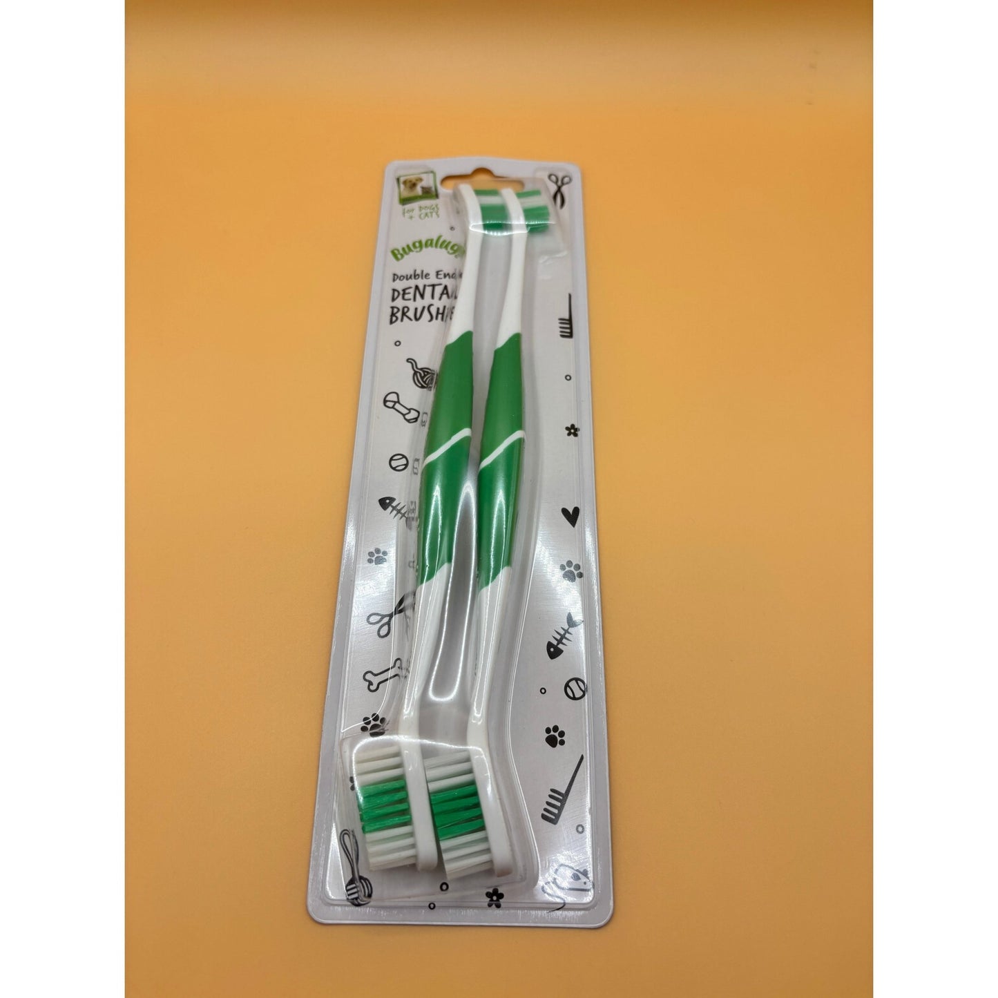 BUGALUGS DOUBLE ENDED TOOTHBRUSH SET - Wild Paws and Claws