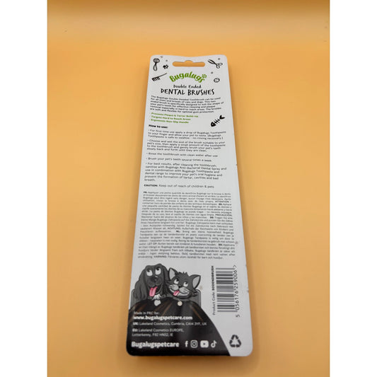 BUGALUGS DOUBLE ENDED TOOTHBRUSH SET - Wild Paws and Claws