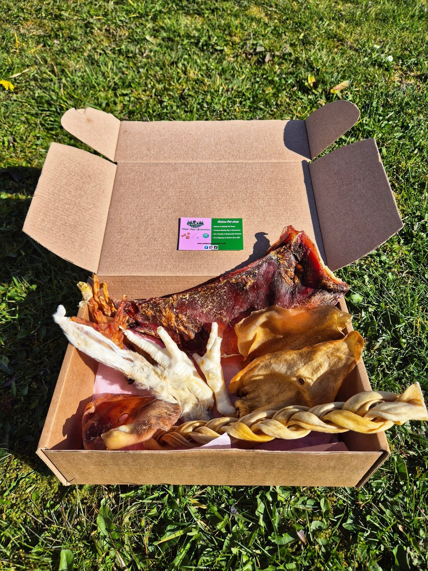 Natural treat variety box - Wild Paws and Claws