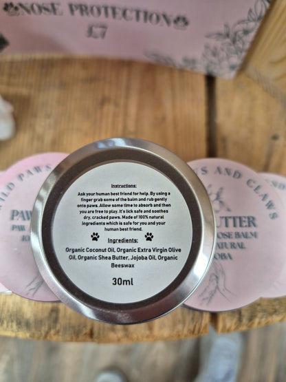 Organic paw & nose butter