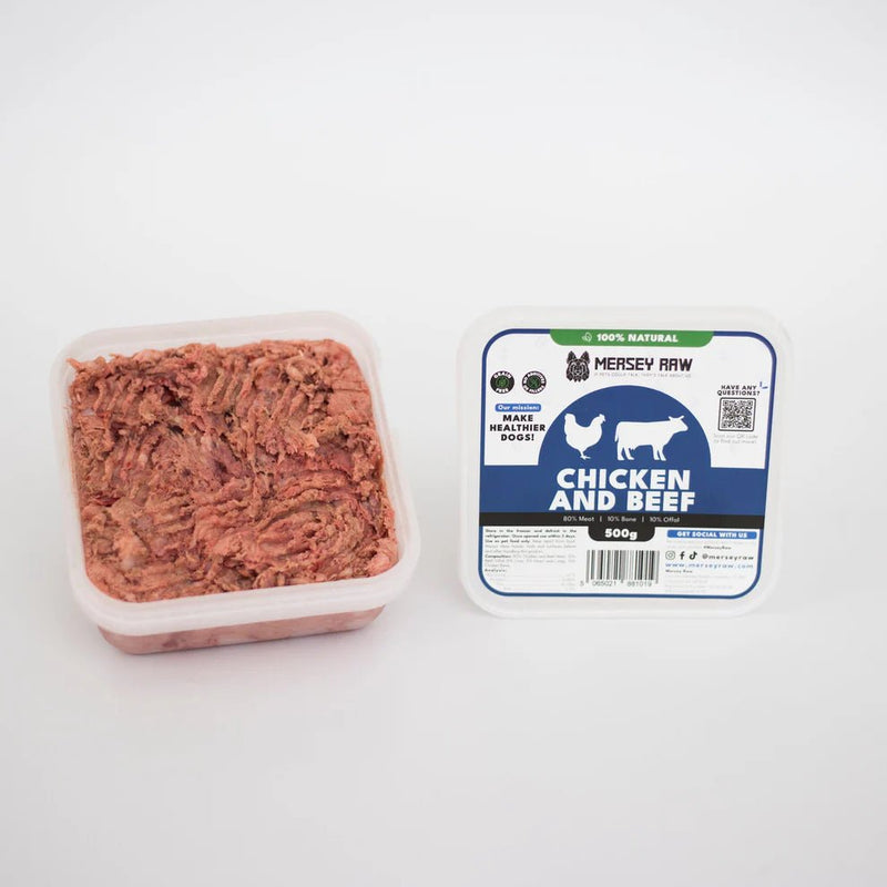 Mersey Raw - Chicken & Beef - 500g - Wild Paws and Claws