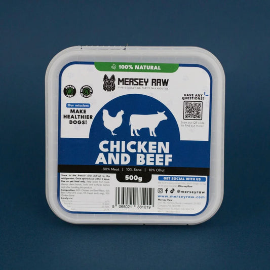 Mersey Raw - Chicken & Beef - 500g