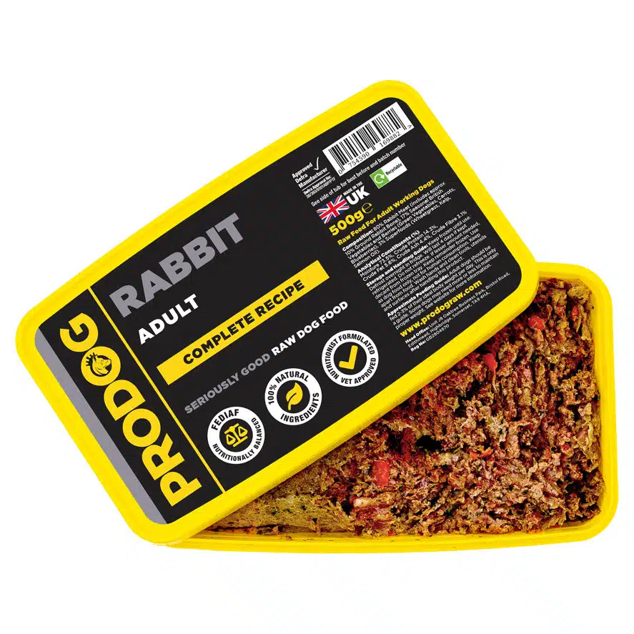 Rabbit Complete Raw Dog Food Meal