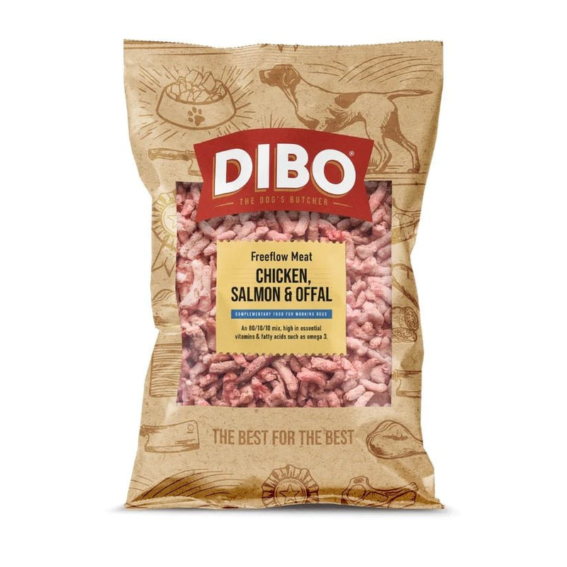 Dibo - Chicken, Salmon & Offal - Raw Dog Freeflow 1kg - Wild Paws and Claws
