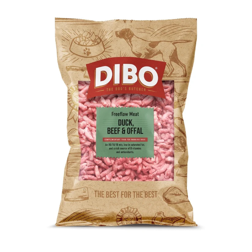 Dibo Duck, Beef & offal Freeflow 1kg