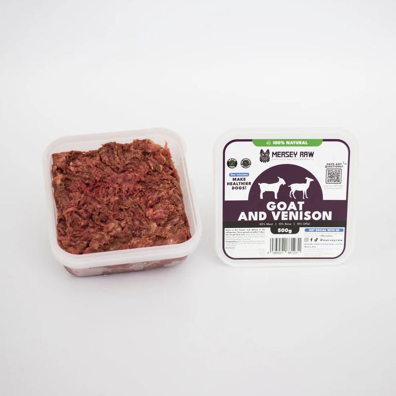Mersey Raw - Goat & Venison - 500g - Wild Paws and Claws