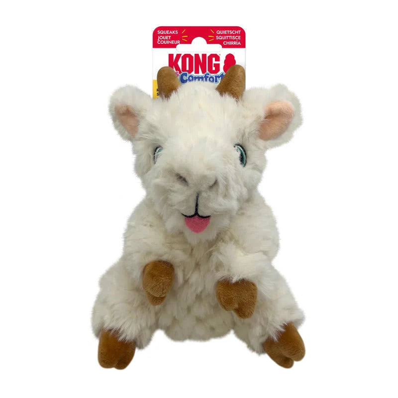 KONG COMFORT GOAT DOG TOY - SMALL