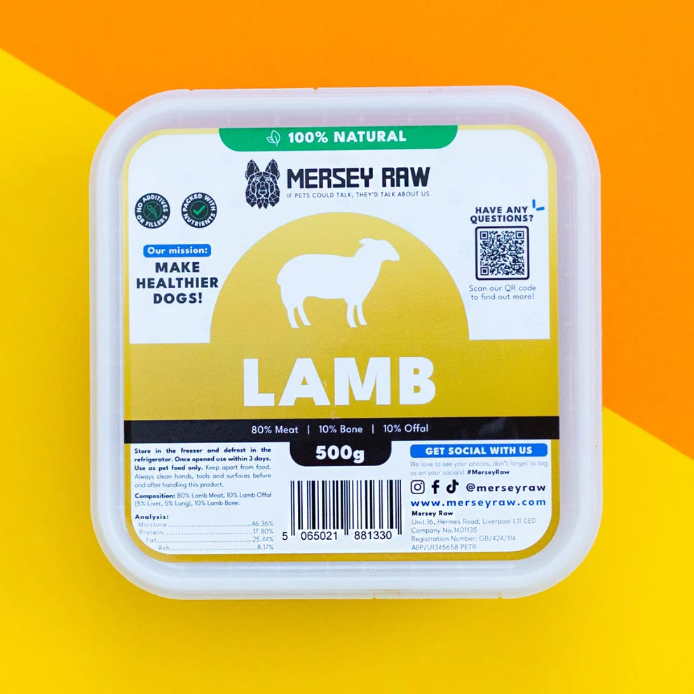 Mersey Raw Lamb 500g
