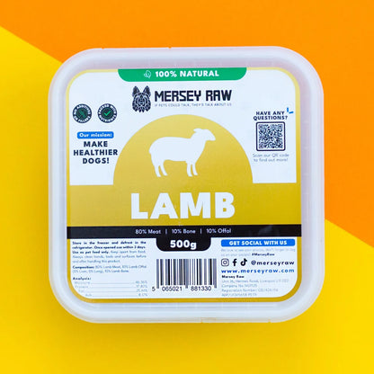 Mersey Raw Lamb 500g