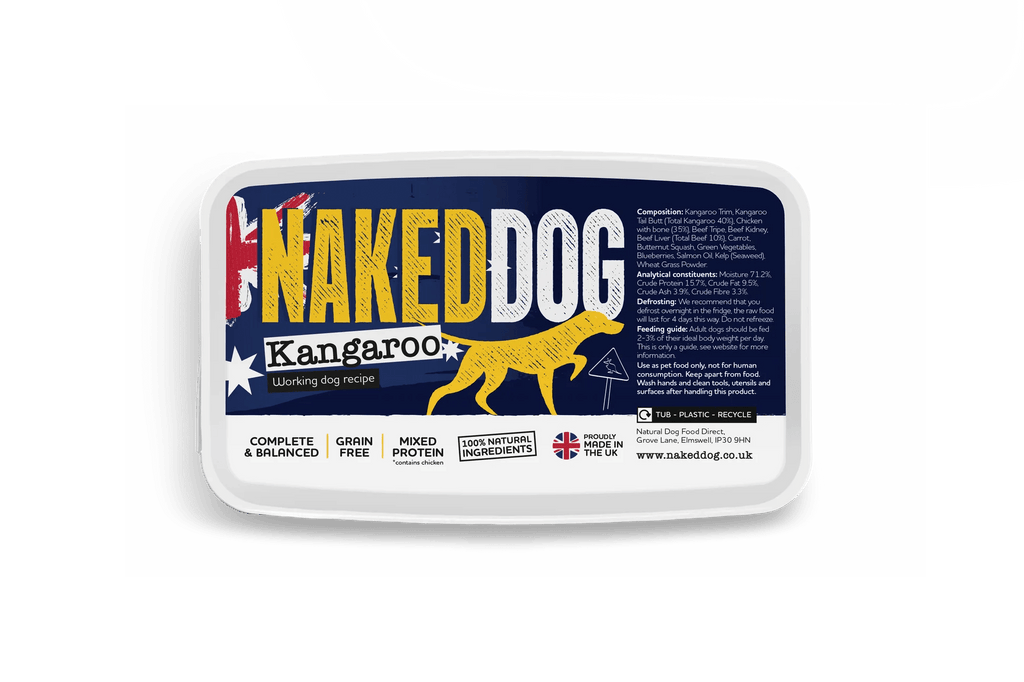 NAKEDDOG - Original Kangaroo - 1KG (2 x 500g) - Wild Paws and Claws