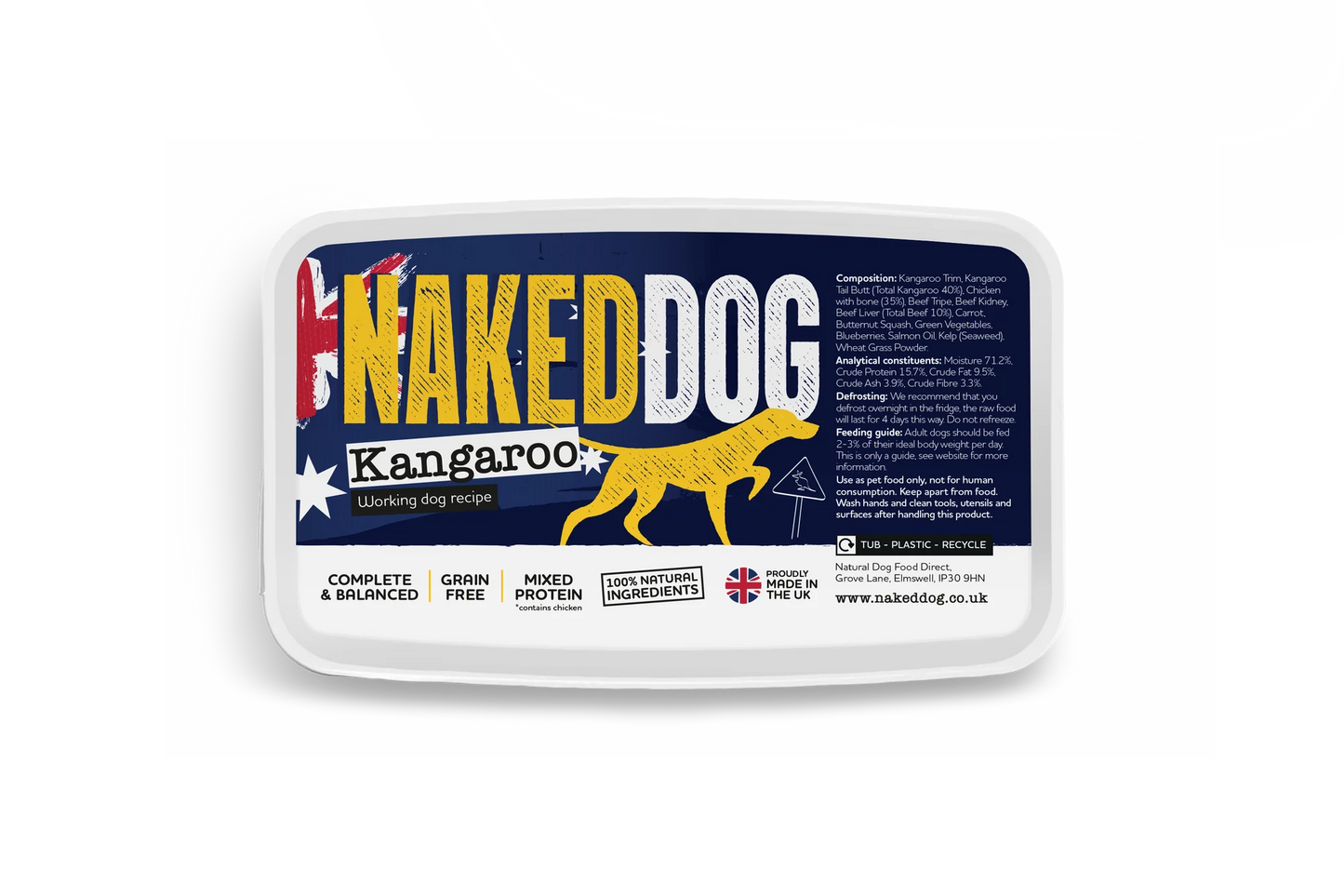 NAKEDDOG - Original Kangaroo - 1KG (2 x 500g)