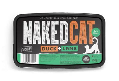 NakedCat Duck & Lamb Raw Cat Food (250g) - Wild Paws & Claws
