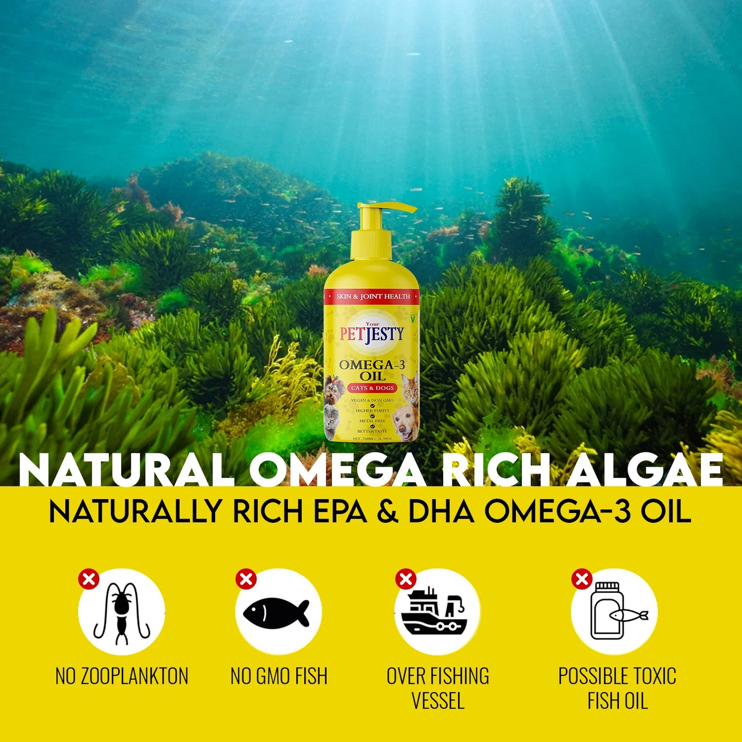 Your Petjesty - Omega 3 Algae oil