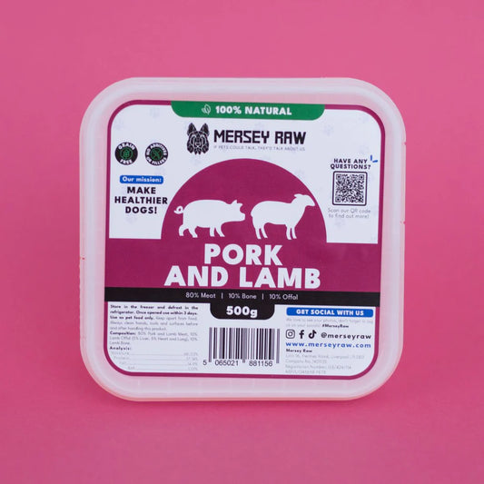 Mersey Raw - Pork & Lamb - 500g