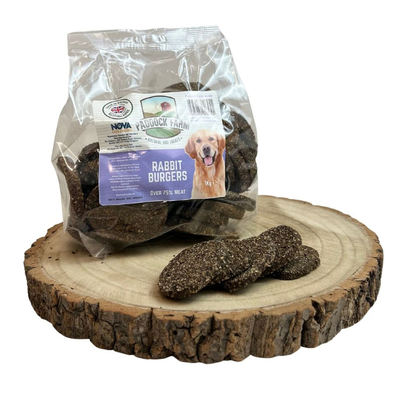 Natural Rabbit Burger Dog Treat - Wild Paws & Claws