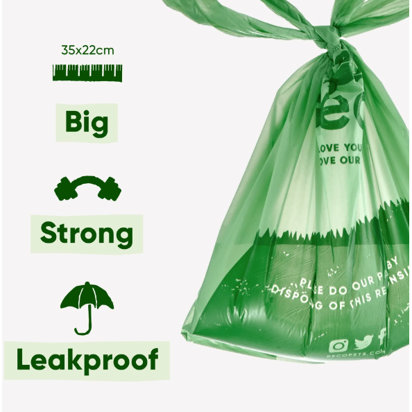 Beco Poop Bags with Handles - 120 - Wild Paws and Claws