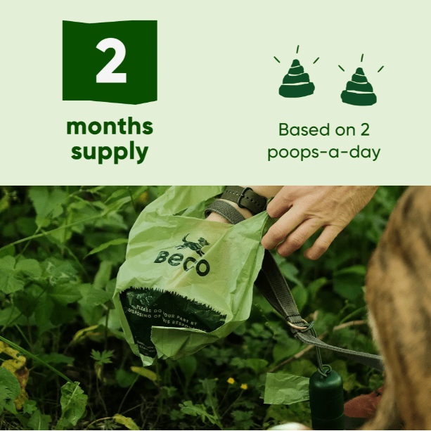 Beco Poop Bags with Handles - 120 - Wild Paws and Claws