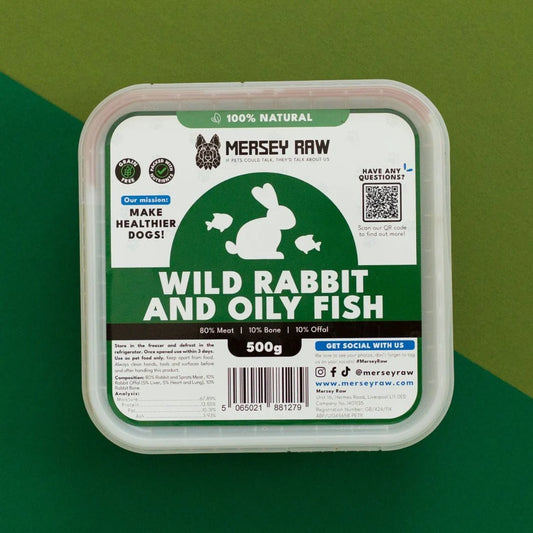 Mersey Raw - Rabbit with oily fish - 500g