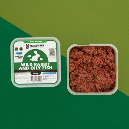 Mersey Raw - Rabbit with oily fish - 500g