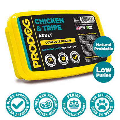 Chicken & Tripe Complete Raw Dog Food Meal