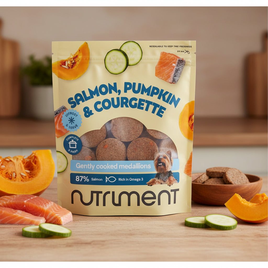 Nutriment Gently Cooked Salmon Medallions – Fresh, Human-Grade Nutrition