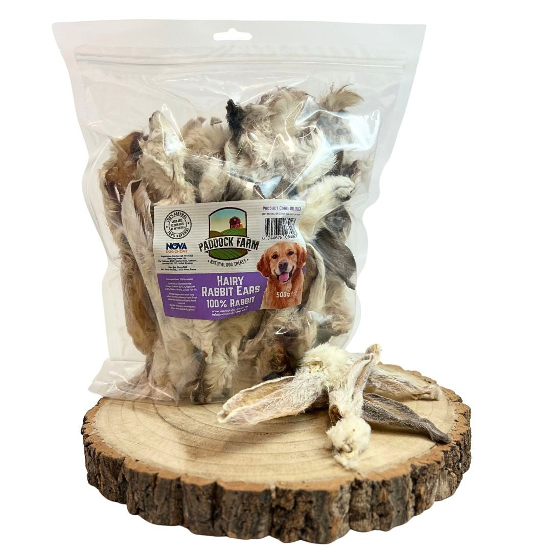 Hairy Rabbit Ears Dog Chews – Wild Paws and Claws