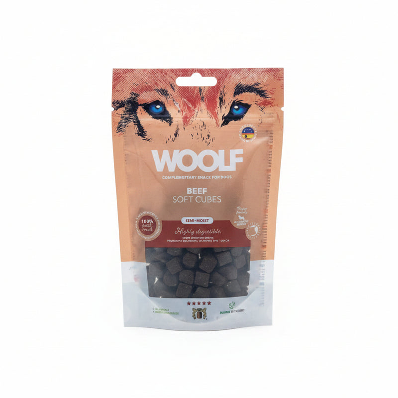 WOOLF SOFT BEEF CUBES - Wild Paws and Claws