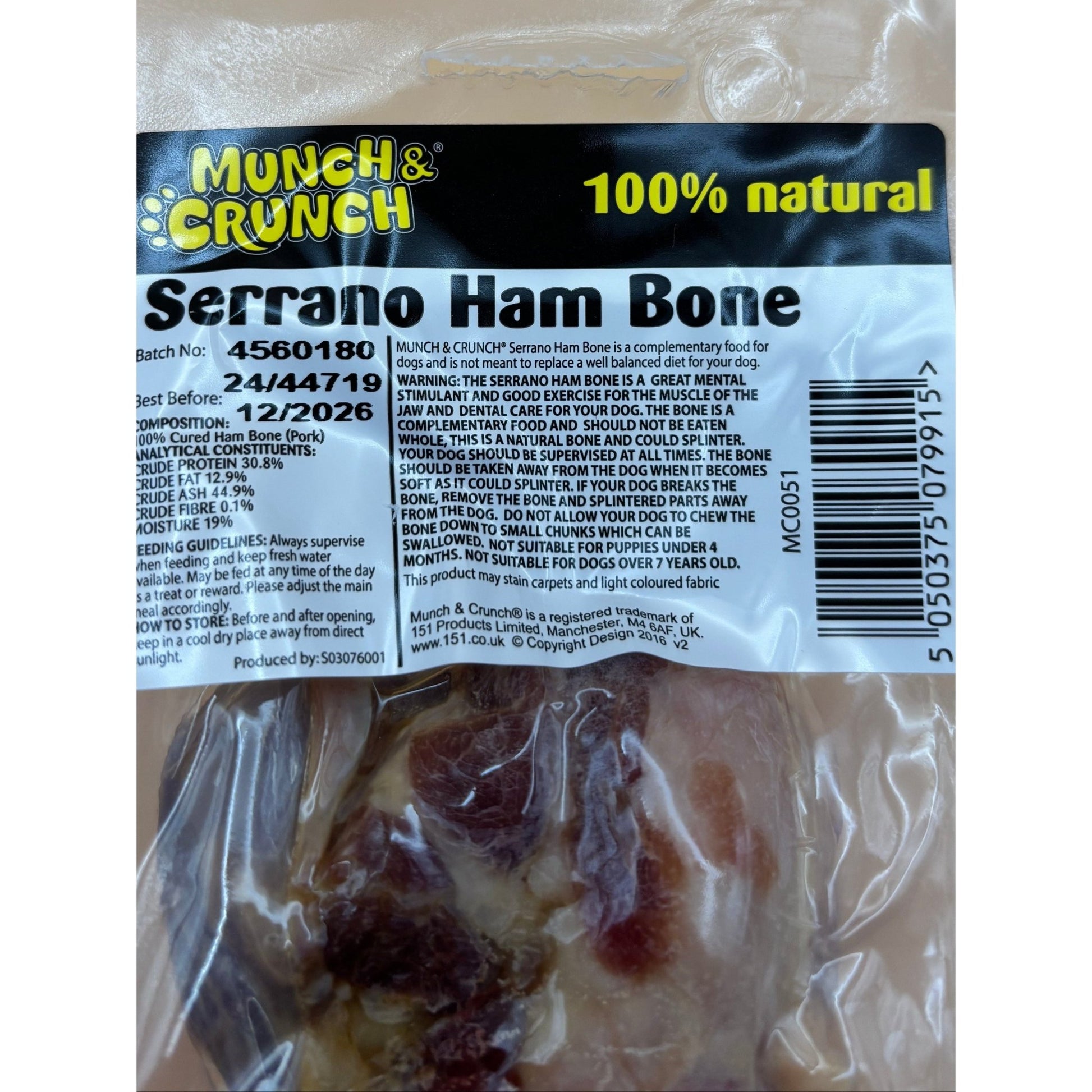 HAM BONE TREAT - Wild Paws and Claws