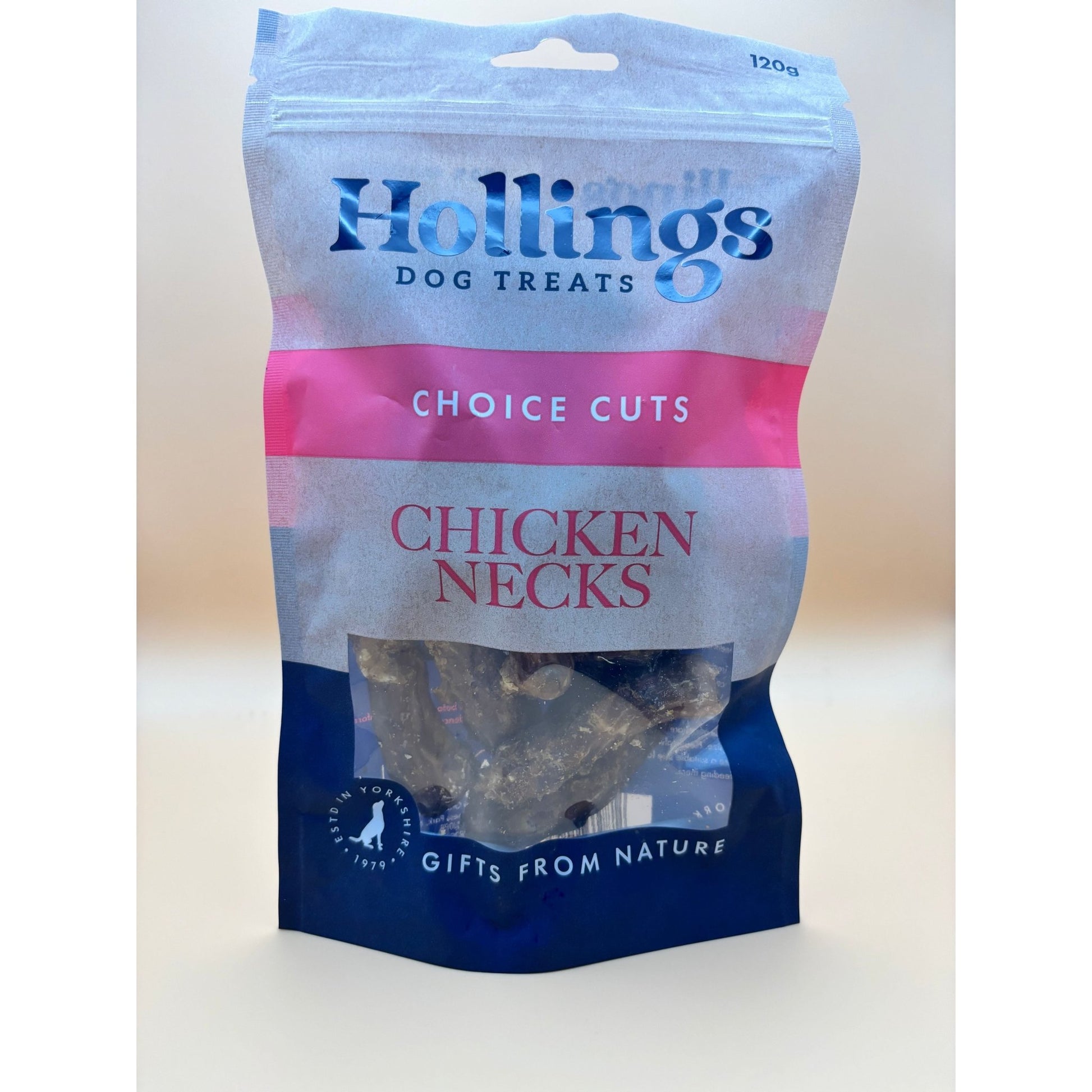 HOLLINGS CHICKEN NECKS 120G - Wild Paws and Claws