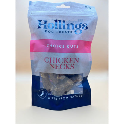 HOLLINGS CHICKEN NECKS 120G - Wild Paws and Claws