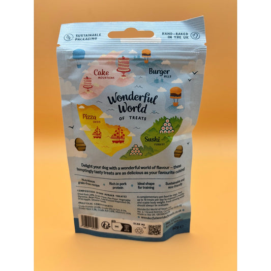 WONDERFUL WORLD OF TREATS - PORK BURGERS - Wild Paws and Claws