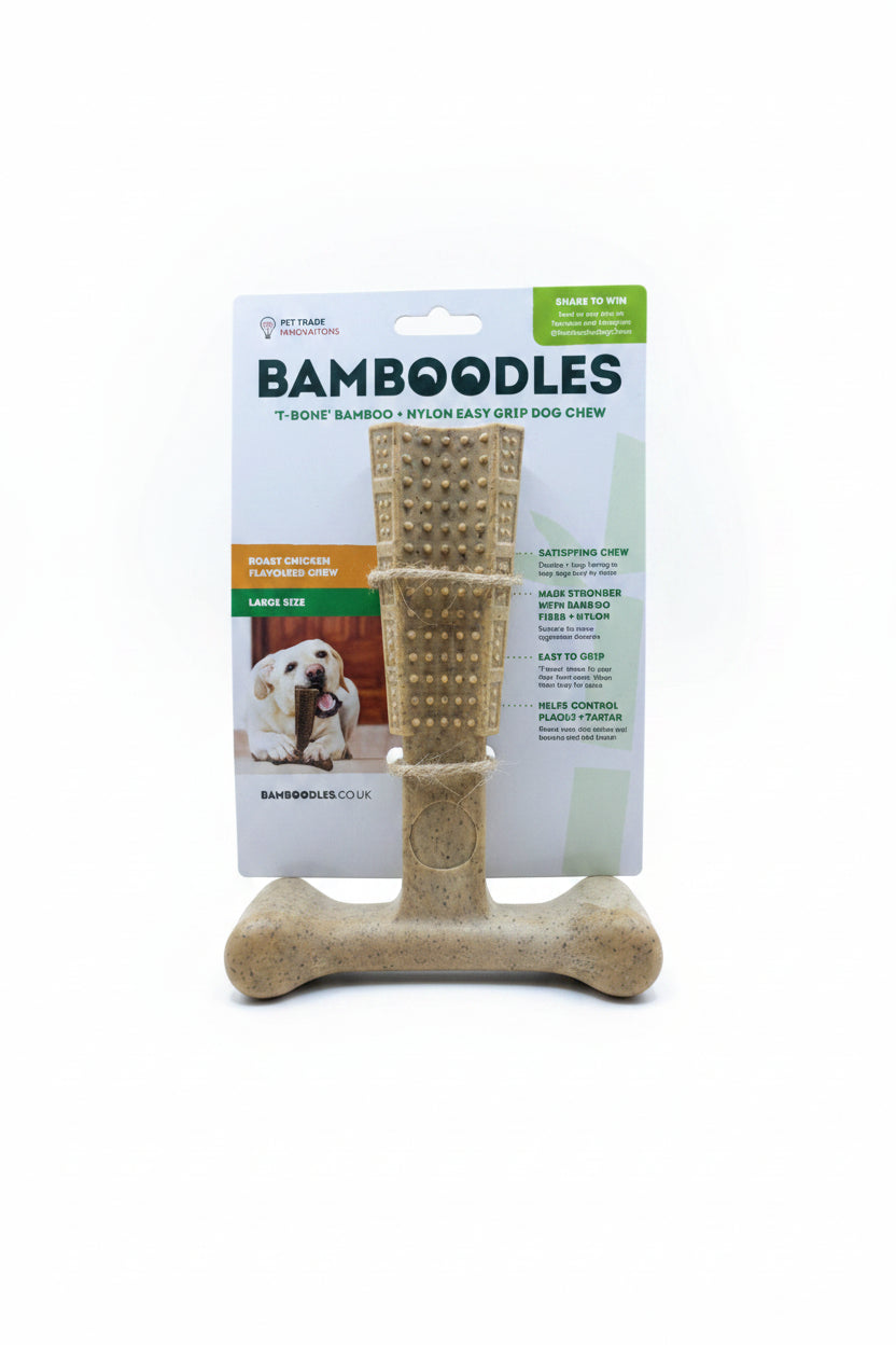 BAMBOODLES T - BONE CHEW - CHICKEN - Wild Paws and Claws