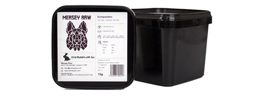 Mersey Raw - Rabbit with fur - 1kg