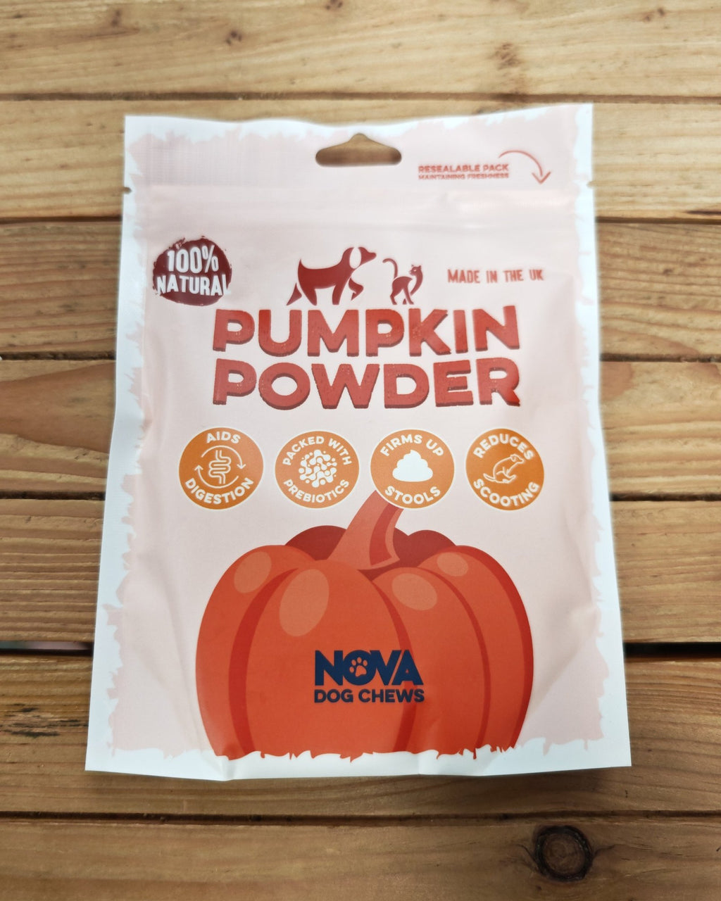 Pumpkin Powder: A Natural, High‑Fiber Digestive Support Superfood for Dogs - 200g – Wild Paws and Claws